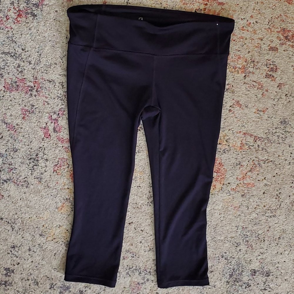 Gap gFast Cropped Leggings - Size L, Purple/Pink